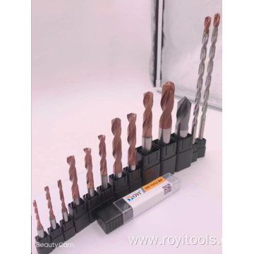 Carbide drill bits for metal